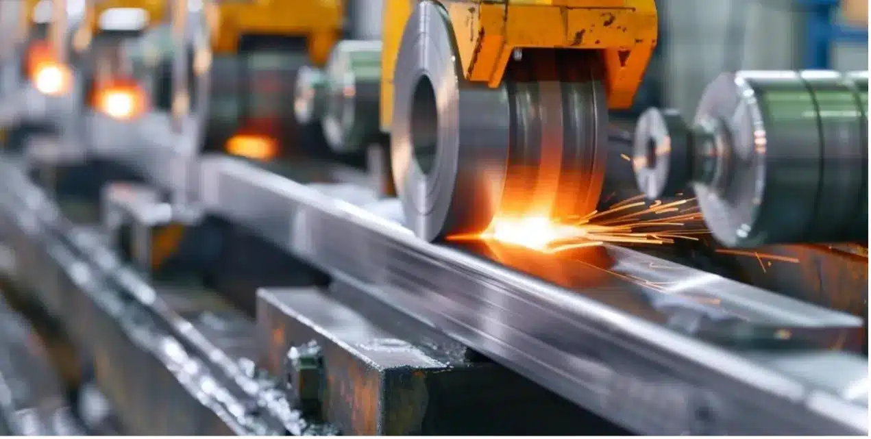 Processo de retificação de engrenagens durante a fabricação da reductores de engrenagens