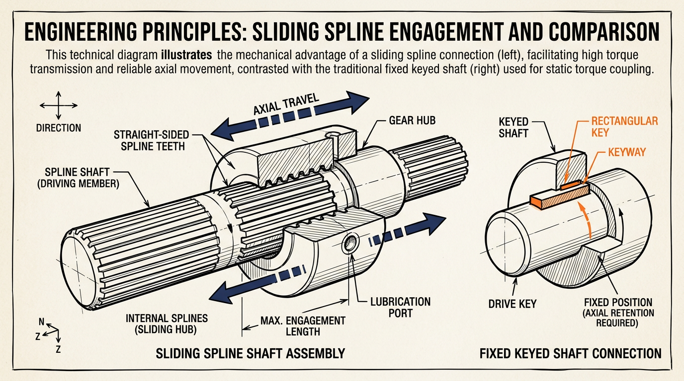 What Is The Difference Between A Gear And A Spline | TANHON